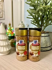 🍬 McCormick English Toffee Finishing Sugar – Lot of 2 – Limited Holiday Flavor!