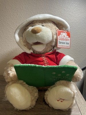 Cuddle Barn Talking Plush Bear Storytime Teddy Night Before Christmas Read!