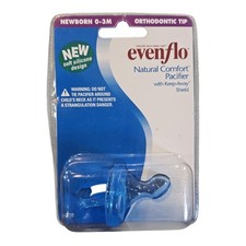 Evenflo Natural Comfort Pacifier 0 Ton3 Months Orthodontic Tip Blue