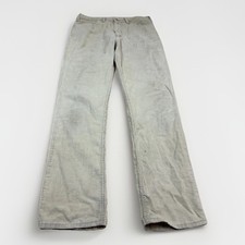 Vintage Levis 519 Corduroy Pants Talon Zip Distressed Men s 33x33 White Tab