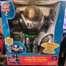 Vintage 1999 Toy Story Ultra Buzz Lightyear Wake Up System NEW Thinkway Toys