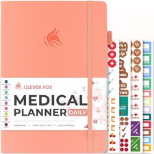 Clever Fox Medical Planner Daily Health Diary Notebook, Wellness Journal ...