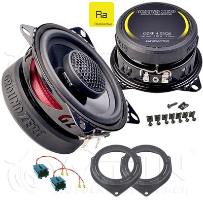 GROUND ZERO LAUTSPRECHER für FIAT QUBO Typ 225 2008-2016 Front Tür 110W #BJGS