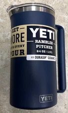 YETI Rambler 64 oz. Pitcher (NAVY) Mag Slider Lid (Missing Slider) - FREE SHIP