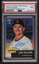 2022 Chrome Platinum Anniversary Refractor Luke Williams PSA 9 MINT Auto 07et