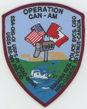 Operation Can-Am Joint Task Force Secret Service Niagara Police Patch