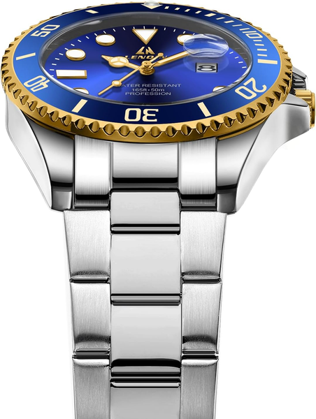 Relojes Hombre Acero Inoxidable Impermeable Analógico Cuarzo 3