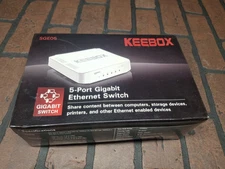 Keebox SGEO5  5-Port Gigabit Ethernet Switch 5 x 10/100/1000Mbps | New 