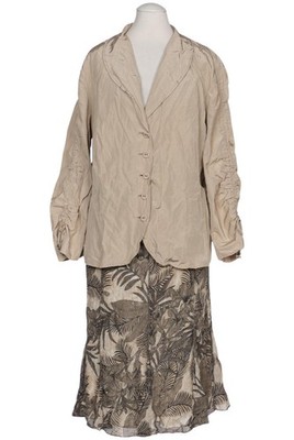 Gerry Weber Anzug Damen Kostüm Set Zweiteiler Gr. EU 42 Baumwolle Beige #wq2xuz8