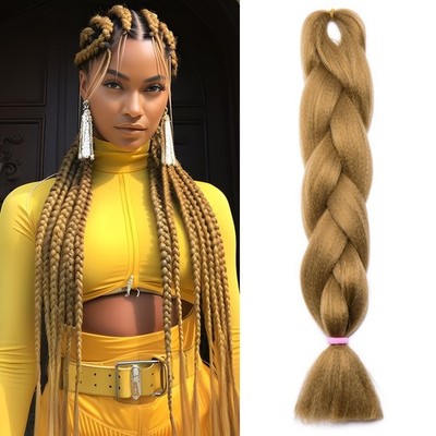 Braids Extensions Jumbo Kunsthaar zum Einflechten Box Braids Haarverlängerung...