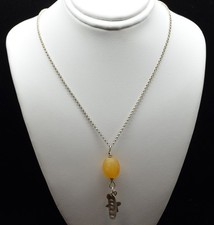 Sterling Silver Gorgeous Honey Bee Inspired Chain Necklace 17.0" FME630