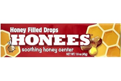 Honees All Natural Honey Filled Drops 9 Count (Pack of 6)
