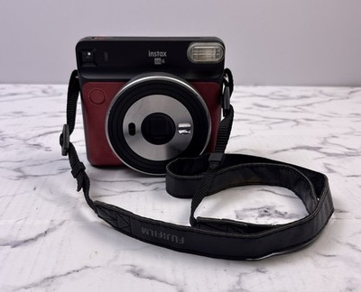 Fujifilm Instax Square SQ6 Ruby Red Instant Camera w/ Strap & Batteries Working