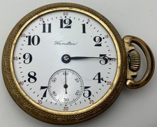1916 Hamilton Grade 975 16s Model 2. 17J   Pocket Watch