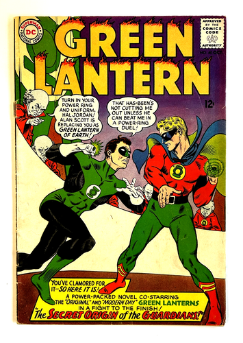 GREEN LANTERN #40 KEY - 1965 - 1st GOLDEN AGE GREEN LANTERN in the SILVER AGE