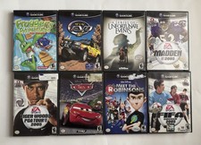 (8) Nintendo Gamecube  Lot Bundle- Frogger, Fifa, Cars, 4x4, Madden