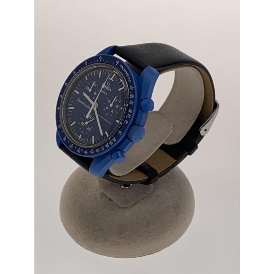 SWATCH◆Quartz watch/Analog/BLU/Non-brand belt image 2