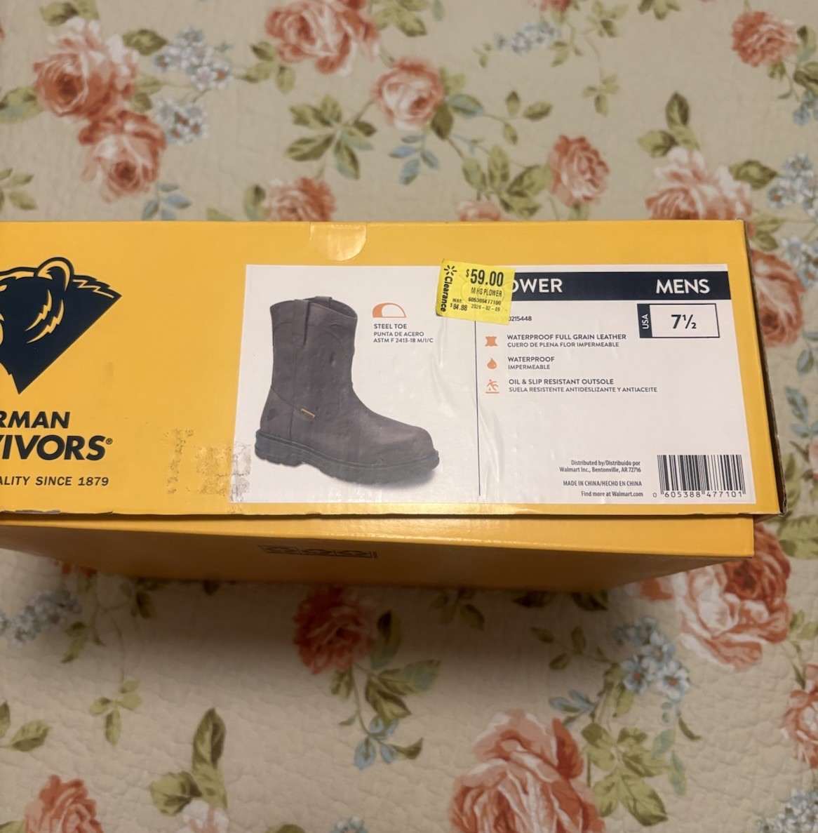 HERMAN SURVIVORS SIZE 7 1/2 Leather Waterproof Steel-Toe Brown Work Boots-NEW! Herman Survivors Women main image 4