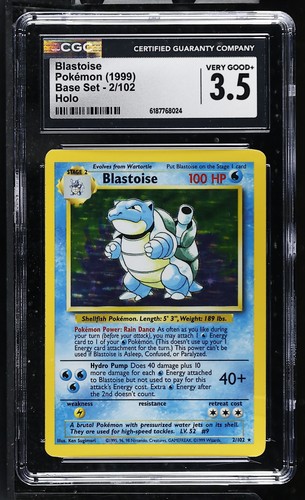 Blastoise graded CGC 3.5 for sale on eBay