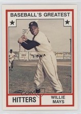 1982 Baseball's Greatest Hitters White Back Willie Mays (Has MLB Logo) HOF 09z5