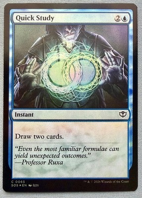 Quick Study *FOIL* - NM - MTG Secrets of Strixhaven SOS #65 Common