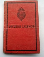 VINTAGE 1930s DRIVING PERMIT: ABRAHAM HAMER: ABBEYCWMHIR KNIGHTON RADNORSHIRE