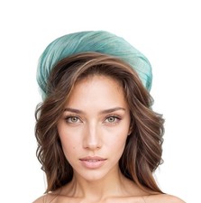 Aqua Ocean Blue Kentucky Derby Ascot Fascinator Wedding Aliceband Headband.