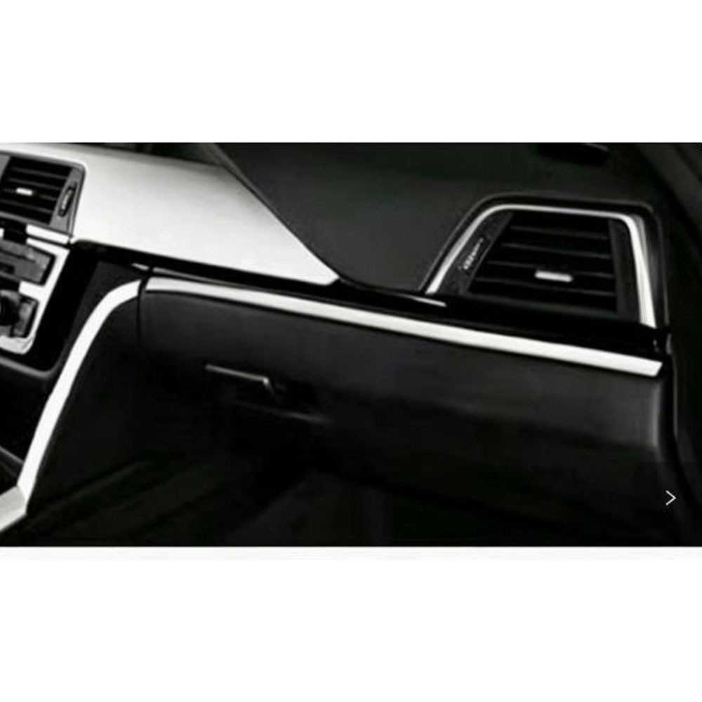 BMW 3, 4, F30, F31, F34, F32, F33용 스테인리스 자동차 센터 대시보드 패널 스트립 트림 4