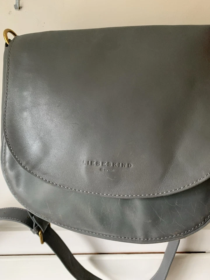 Liebeskind Berlin灰色皮革斜挎包单肩包 — 第 3/4 张图片