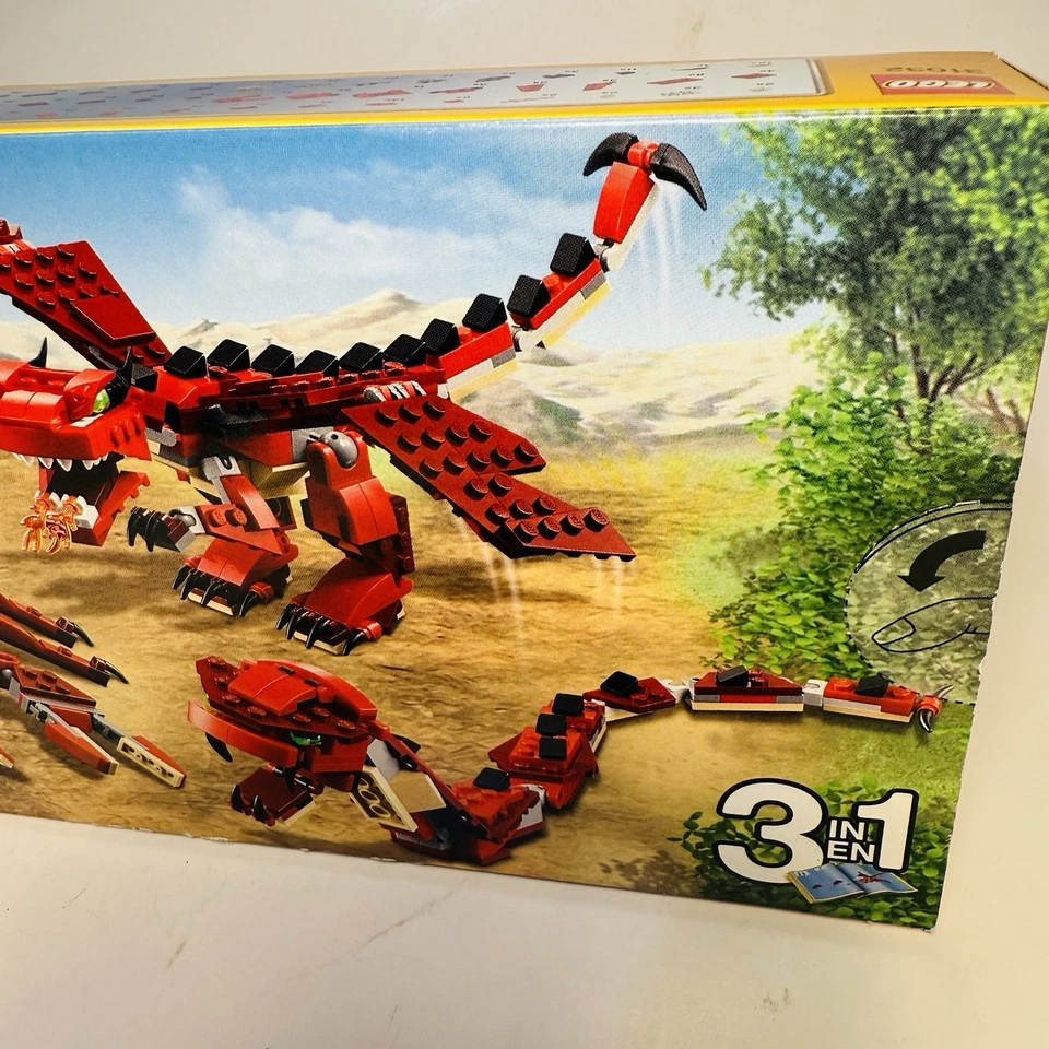 LEGO CREATOR 3 In 1: Red Creatures 31032 Dragon 2015 New In Box - Image 4 of 4