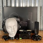 Audient EVO4SRB 2x2 USB Audio Recording Interface Bundle with Headphones,...
