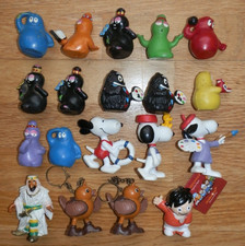 19 x Figuren ( Snoopy Peanuts, Barbapapa).