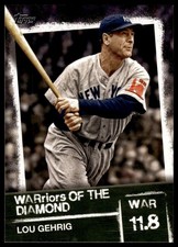2020 Topps #WOD-8 Lou Gehrig WARriors of the Diamond