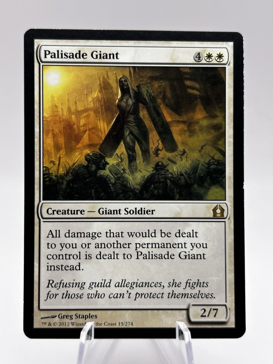 Palisade Giant 1x FOIL RTR MTG Return to Ravnica Rare MINT white Palisade Giant 1x FOIL RTR MTG Return to Ravnica Rare MINT white