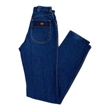 Vintage Wrangler High-Rise Jeans Women's 25x34 Denim Cowgirl USA Embroidered