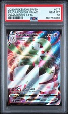 2020 Pokemon Champion's Path Gardevoir VMAX 017/073 Full Art PSA 10 GEM MINT