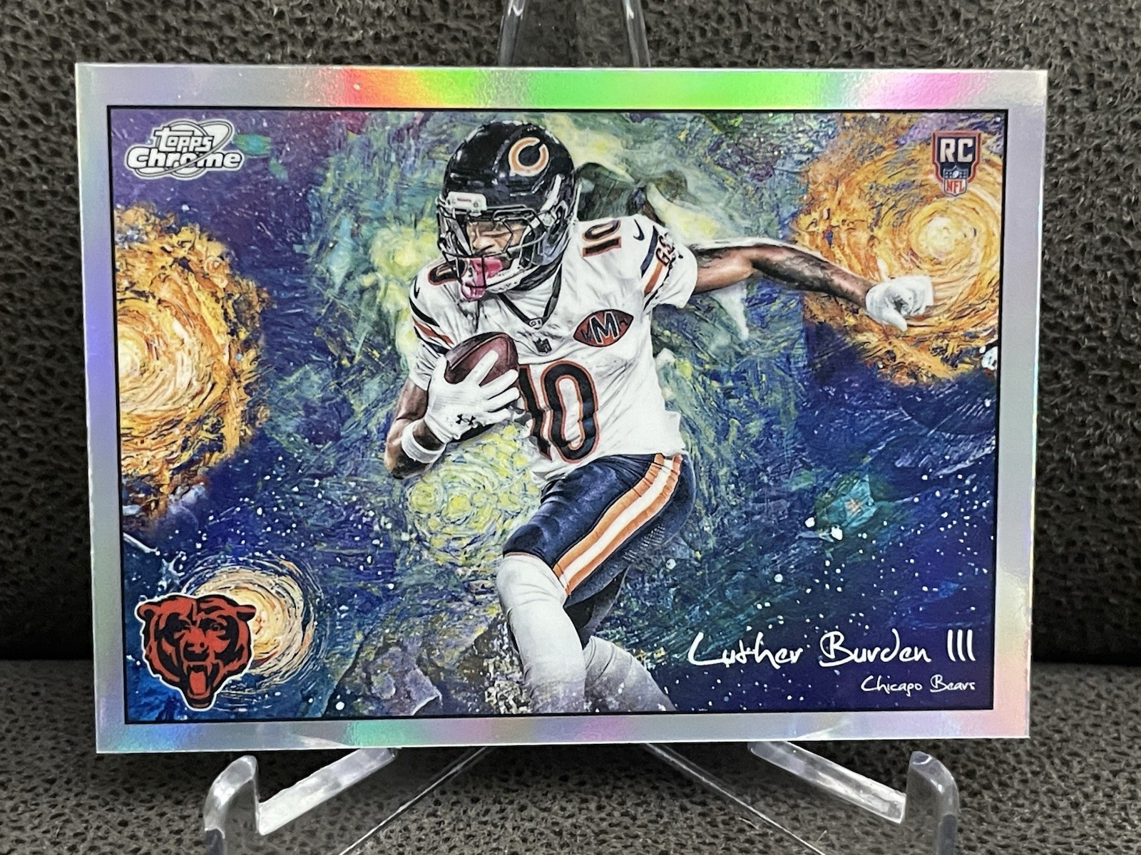 🔥Luther Burden III 2025 Topps Chrome Cosmic Stars In The Night STN-7 RC Bears