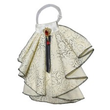 Elegant Lace Detachable Collar Rhinestones Decors Neck Ruff Women Outfit