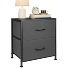 2Pcs Nightstand End Table Side Table with 2 Fabric Drawers Bedside Table Bedroom