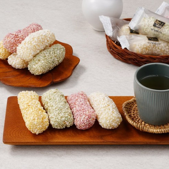 Snack de arroz crujiente coreano postre tradicional coreano hangwa un juego de regalo 24 piezas