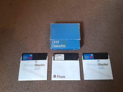 3 x 5,25'' Disketten Dysan StorageMaster 2D in IBM Diskettenbox - ungetestet