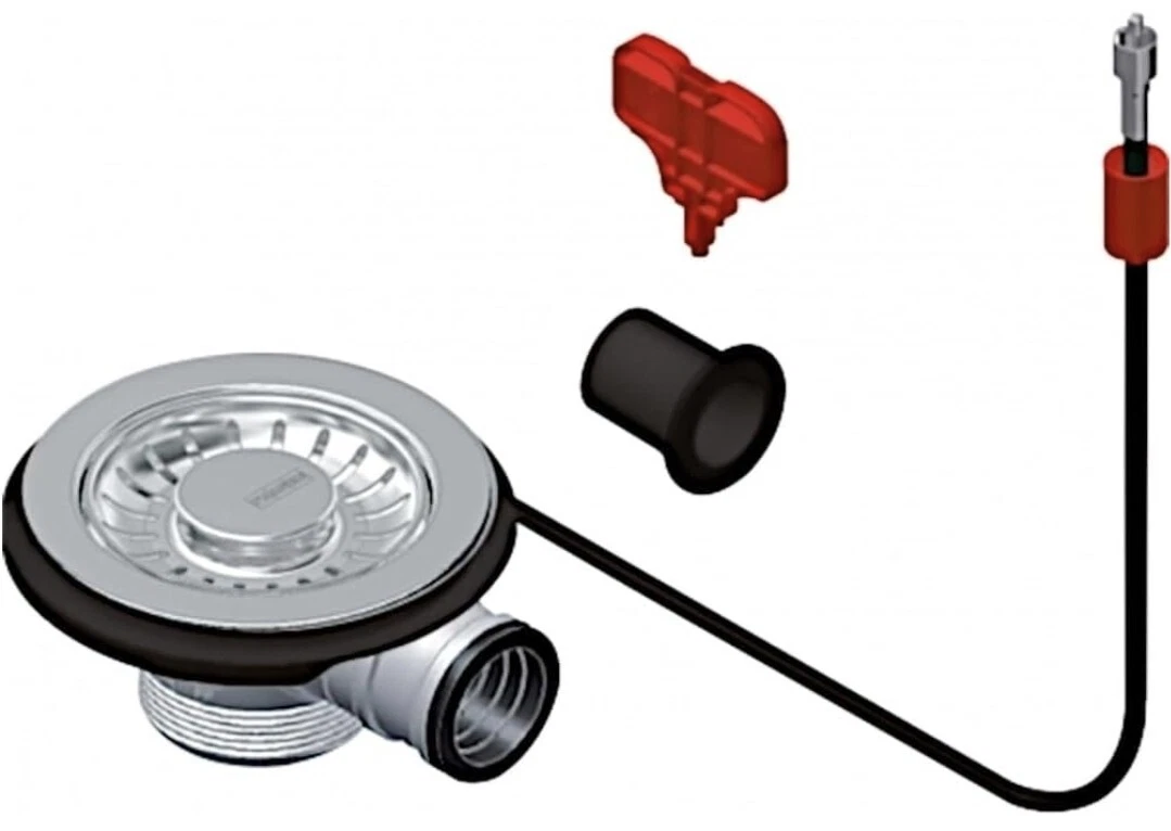 Franke FRAGRANIT-Tubo Semi-Integral with Eccentric and Overflow  