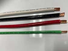 32' EA THHN THWN 6 AWG GAUGE BLACK WHITE RED COPPER WIRE  32' 10 AWG GREEN