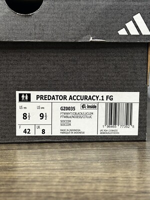 Adidas Predator Accuracy.1 FG “Crazy rush Pack” GZ0035 Mens Size 7.5 Adidas Predator Accuracy.1 FG “Crazy rush Pack” GZ0035 Mens  main image 4