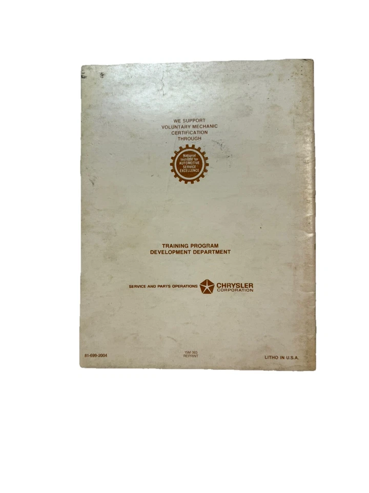 Dodge 1982-1983 OEM Drivabilidad Taller Servicio Reparación Manual Carburador Diagnóstico Foto 2 de 4