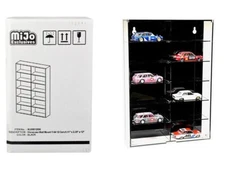 Showcase 12 Car Display Case Wall Mount With Black Back Panel Mijo Exclusives