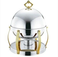 Luxury High Quality 8L Golden Chafing Dish Food Warmer Buffet Set Hotel Catering