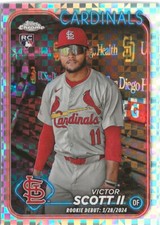 2024 Topps Chrome Update Victor Scott II Xfractor SP RC St. Louis Cardinals