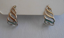 ORECCHINI MONET COLORE ARGENTO PER FORI