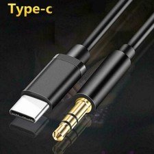 Type-C USB-C to 3.5mm Male Audio Jack AUX Cables Adaptor Stereo For Car Nice